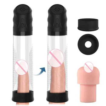 Mand for sex toy penis vakuumpumpe vibrator pik pumpe penis extender penis pumpe sex legetøj penis udvidelsen pumpe