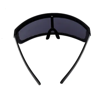 Overzised Rhinestone Solbriller Kvinder 2020 Mænd Diamant-Maske, Solbriller Brand Designer Solbriller Goggle Spejl Briller Black 28834