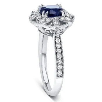 Mode Temperament Flower Ring, 2 Farver Indlagt Med Zircon, Kvinde Four Seasons Charme Smykker Engros 29126