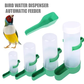 Automatisk Bird Feeder Fugl Vand Flaske, Drikker Container Mad Dispenser Hængende