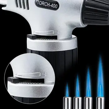 Blow Torch Genopfyldning Butan Lighter Madlavning Bagning Flammekaster DIY BBQ Kulinariske Gas Lighter svejsebrænder 1300°C