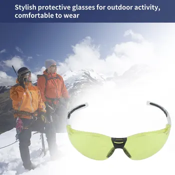 PC-Sikkerhed Briller UV-beskyttelse Motorcykel Beskyttelsesbriller Støv Vind Splash Proof slagstyrke Briller Til Ridning, Cykling Camping