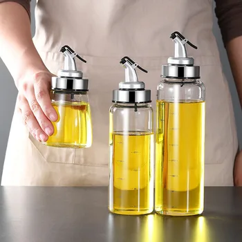 Sauce Både Olie Varer Til Køkken Tilbehør Flaske Madlavning Dispenser Accepteret Oliven Container Cook Grill Krydderi Glas