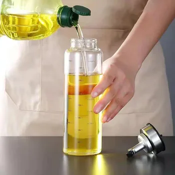 Sauce Både Olie Varer Til Køkken Tilbehør Flaske Madlavning Dispenser Accepteret Oliven Container Cook Grill Krydderi Glas