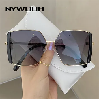 NYWOOH Mode, store Solbriller Kvinder Vintage Kvadrat Sol Briller Damer koreansk Stil Brand Designer Nuancer Brillerne UV400 31976
