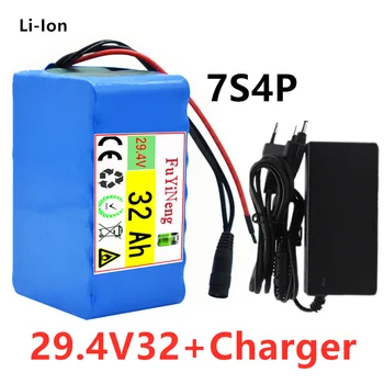 7S4P 24V 32ah lithiumbatteri batterier til elektriske motor cykel ebike-scootere og kørestole cropper med BMS 3207