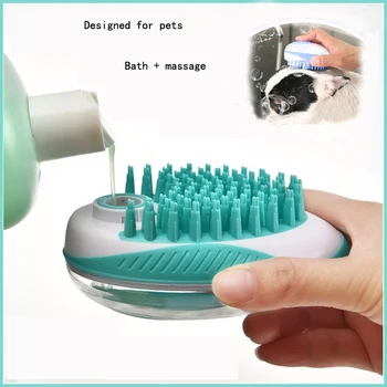 Hund, Kat Badekar Børste 2-i-1 Pet SPA-Massage Kam Blød Silikone Pet Brusebad Hair Grooming Cmob Dog Rengøring Af Pet Supplies