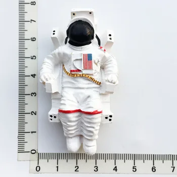 U. S. turist memorial køleskab magnet med en tre-dimensionel astronaut space shuttle hjem doceration