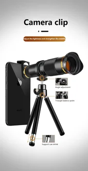 HOT 38X Teleskop med Zoom-Linse Monokulare Mobiltelefon, Kamera Linse til iPhone7 8 X XS 11 11PRO 12 12MINI 12promax Samsung, Huawei