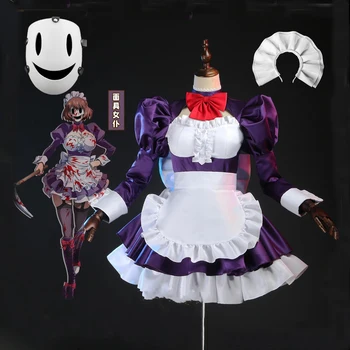 Anime High-Rise Invasion Stuepige maske, Kjole Stuepige-fuku Kamen Cosplay Kostume Brugerdefineret størrelse