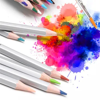 24/48/72 lapis de cor Professionel vandopløselig farve Blyant Premium Soft Core Akvarel Blyanter for Kunst skoleartikler