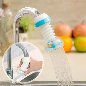 1Pc Bøjelig Rensning af Vand Saver Børn at Vaske hænder Frugt, Grøntsager Enhed Hane Extender Køkken Badeværelse Tilbehør