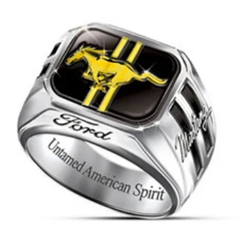 2021 Retro Dominerende Bil Logo Ring Europæiske og Amerikanske Ring Mænd og Kvinder Ring Gave Engros