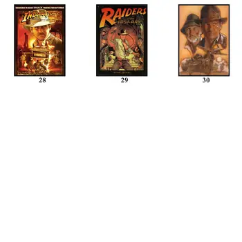 30 Design Raiders of The Lost Ark Whitepaper Plakat Indiana Jones HomeDecal Maleri Wall Sticker til café, Bar
