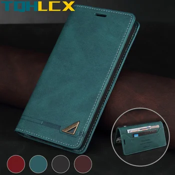 Retro Læder taske Til iPhone 12 Mini-11 Pro X XS Antal XR luksus Mat cover Til iPhone 8 7 6s 6 Plus SE 2020 Flip Wallet-Sag