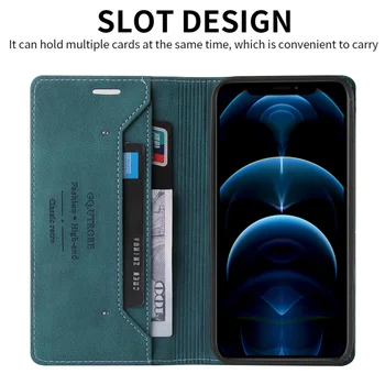 Retro Læder taske Til iPhone 12 Mini-11 Pro X XS Antal XR luksus Mat cover Til iPhone 8 7 6s 6 Plus SE 2020 Flip Wallet-Sag
