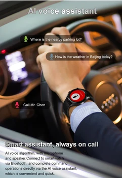TagoBee Smartwatch Bluetooth-kompatible Musik-DT91 Stor Skærm Reloj Se Højttaler Smart Ur Android, IOS