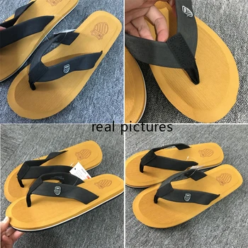 2019 Nye Mode Herre Klip-Klappere Lejligheder Sko Sommer Strand Plus Size Store Sko Sandaler Mand 45 46 47 48 bb0241