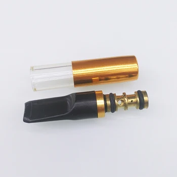 5pcs Bærbare Vaskbar Magnet cigaretholder Filter Golden cigaretholder Udskåret Metal Rør Mundstykke Filter Tilbehør 35573