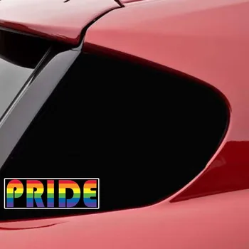 Aliauto Mode Bil Mærkat Stolthed Rainbow Gay Personlighed Indretning PVC Decal Dække Ridser Motorcykler Opel Audi Kia,15cm*5cm 35649