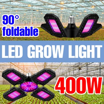 LED vækst Lys, LED Phyto Lampe Fulde spektrum E27 Planter Frø Bombilla 220V 200 300 400 WATT Pære Drivhus Hydroponics Vækst Telt 35735