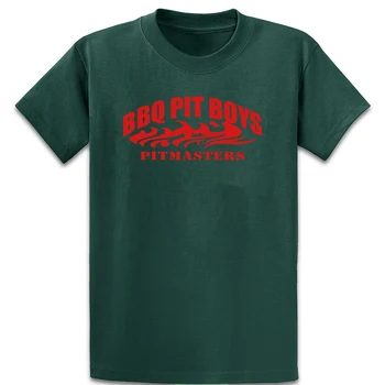 Bbq Pit Drenge Pitmasters Officielle Logo T-Shirt Standard Åndbar kortærmet Kostume Euro Størrelse S-5xl Strikket Trøje 36567