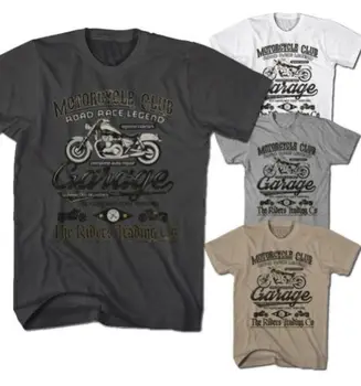 Mode 2019 Top Tee Herre T-shirt Hæld Hommes MOTO CLUB ROYAUME-UNI Auto Road MOTEUR NATURLIGVIS Legenden Motorcykel Print T-Shirt 36714
