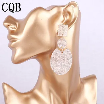 Earings mode smykker boheme-heart drop halskæde smykker mode øreringe til kvinder 2019 erklæring geometriske guld smykker