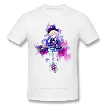 Impact - Qiqi Print Bomuld T-Shirt Genshin For Mænd Fashion Streetwear 37835