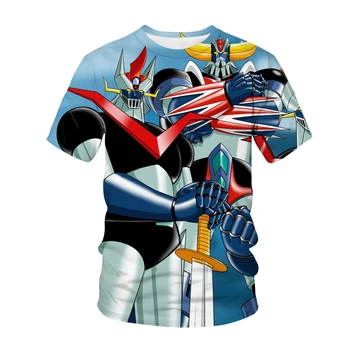 Kortærmet T-shirt af 3D-Print-T-shirt Anime Film Robot Streetwear Mænd Kvinder Casual Fashion T-shirt Børn Drenge Piger Tee Toppe