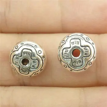 10stk Charms Perler 9.5*6mm Antik Sølv Vedhæng DIY Halskæde Håndværk Gør Resultaterne Håndlavede Tibetanske Smykker 15768 3897