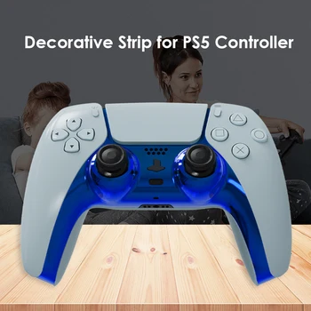 For DualSense Controller Frontplade Farvet Joypad Face Plate Udskiftning med 2 Tommelfinger Greb til PlayStation 5 PS5 Gamepad
