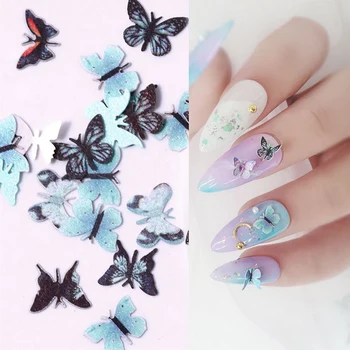 Butterfly tilbehør til udsmykning søm Rhinestone mærkat glitter design-sommerfugl søm mærkat 3d-værktøj cute nail art Manicure