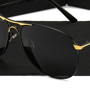 Luksus Mærke Solbriller Mænd Polariseret Linse Overdimensionerede Solbriller Pladsen Nuancer Til Kvinder, Mænd