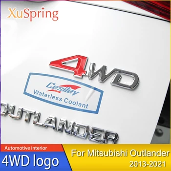 For Mitsubishi Outlander 2013-2021 bil mærkning Eclipse på Tværs af 4wd fire-hjulstræk logo Pajero V97V93V87V73 ændring