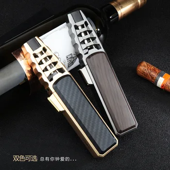 Kniv Udseende Spray Gun Metal Lige Ind I Den Lettere Punkt Cigar Kul Grill Oppustelige Svejsebrænder Cook Værktøj 40006