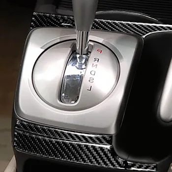 Bilen I Gear Shift Panel Moulding Strimler Trim Dekorative Stickers til Honda Civic 8. Gen 2006-2011 RHD Bil Indvendigt Tilbehør