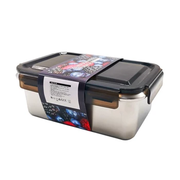 600/1400/2800ml Medical Grade 316 Rustfrit Stål Lunch Box med Låg, Forsegling Tætte Bento Bokse