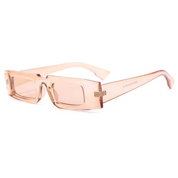 DENISA Luksus Mærke Rektangel Solbriller Kvinder Mænd Fashion Trendy, Farverige Briller Nuancer Til Kvinder Firkantede Briller UV400 G2235
