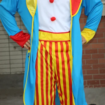 Halloween mænd, klovn kostume, Sjove Cirkus Klovn Kostume Fræk Harlekin Uniform Lyst til Cirkus Kjole Cosplay Tøj til Voksne 42441