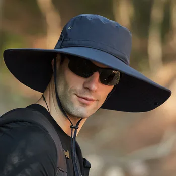 Herre Vandtæt Udendørs Solbeskyttelse Åndbar Fisker Cap Sammenklappelig Hat