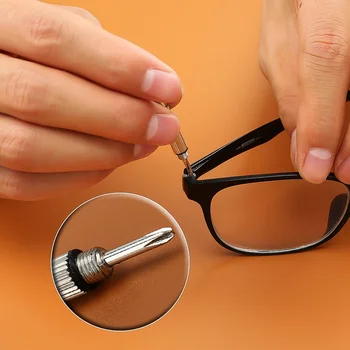 2stk Mode 3 in1 Brille Skruetrækker håndværktøj 3 in1 Brille Skruetrækker Solbrille Se reparationssæt med Nøglering