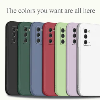 Solid Farve Telefon taske Til Samsung Galaxy S21 S20 FE S10 Note 20 10 Ultra Plus A72 A52 A42 A32-A71-A51 A41 A31 A21S Dække 452
