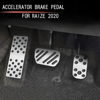 Bil Aluminium Speeder Pedal Bremse Pedal fodpedal boligindretning for Toyota Raize 2020