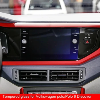 9H hærdet glas film for Volkswagen, vw polo og VW Polo 6 Opdage Medier 8Inch 2018 2019 bil GPS navigation skærm