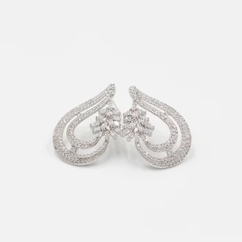 Dubai 18 karat guld vedhæng, øreringe, steg guld og sort smykker øreringe til et bryllup fest elegant og smuk dame tilbehør