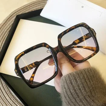 Luxe haute qualité marque design lunettes de soleil femmes lunettes dames carré lunettes de soleil femmes 2020 dégradé steg bleu