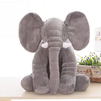 Søde Simulering Kæmpe Elefant Plys Legetøj, Plys Pude med Tæppe Baby Gaver 4868