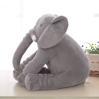 Søde Simulering Kæmpe Elefant Plys Legetøj, Plys Pude med Tæppe Baby Gaver