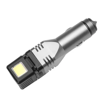 ZK20 LED Lommelygte MINI Bil Forfalder Lanterne Fakkel Kraftig Lampe Indbygget Li-ion Batteri Bilens Cigarettænder Stik 49415